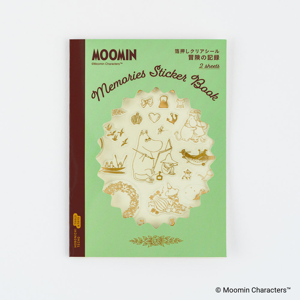 Hobonichi Foil-Stamped Clear Stickers - Moomin Adventure Log
