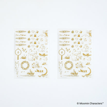 Hobonichi Foil-Stamped Clear Stickers - Moomin Adventure Log