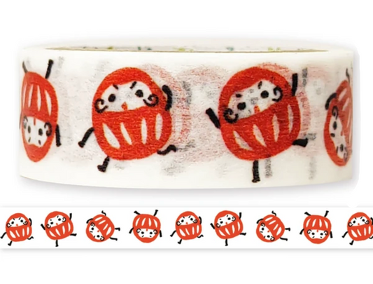 Shinzi Katoh Washi Tape - Nichinichi - Daruma-san Tumble