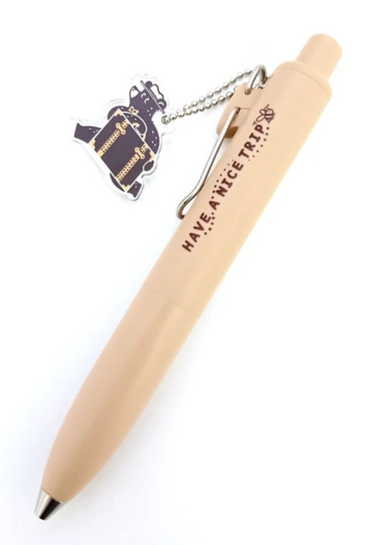 Uni-Ball One P Gel Pen with Charm - 0.38mm - Traveling Bear