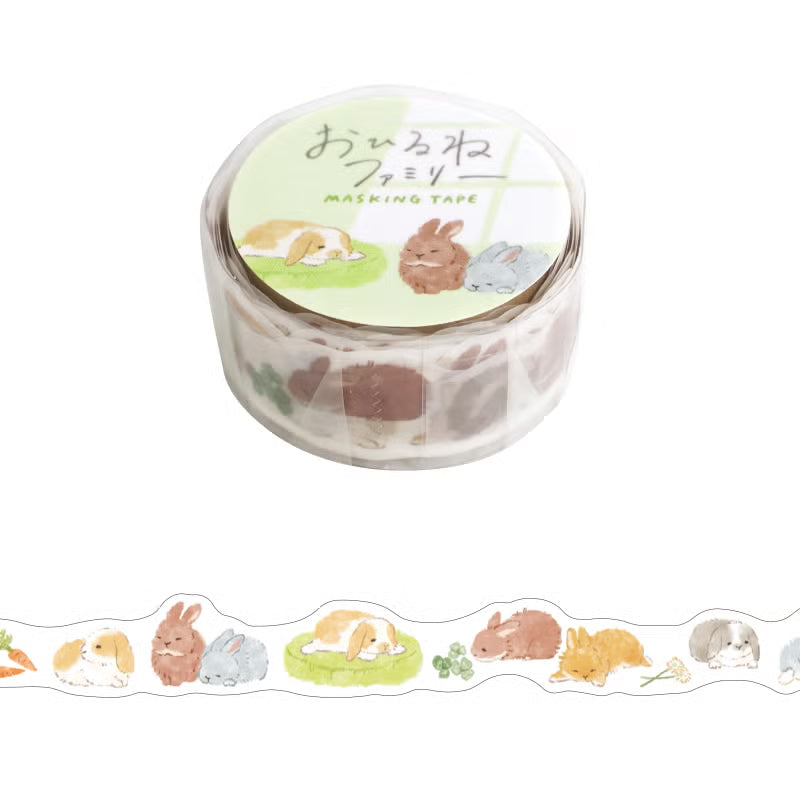 Mind Wave Naptime Family Washi Tape - Usagiwa-san Family