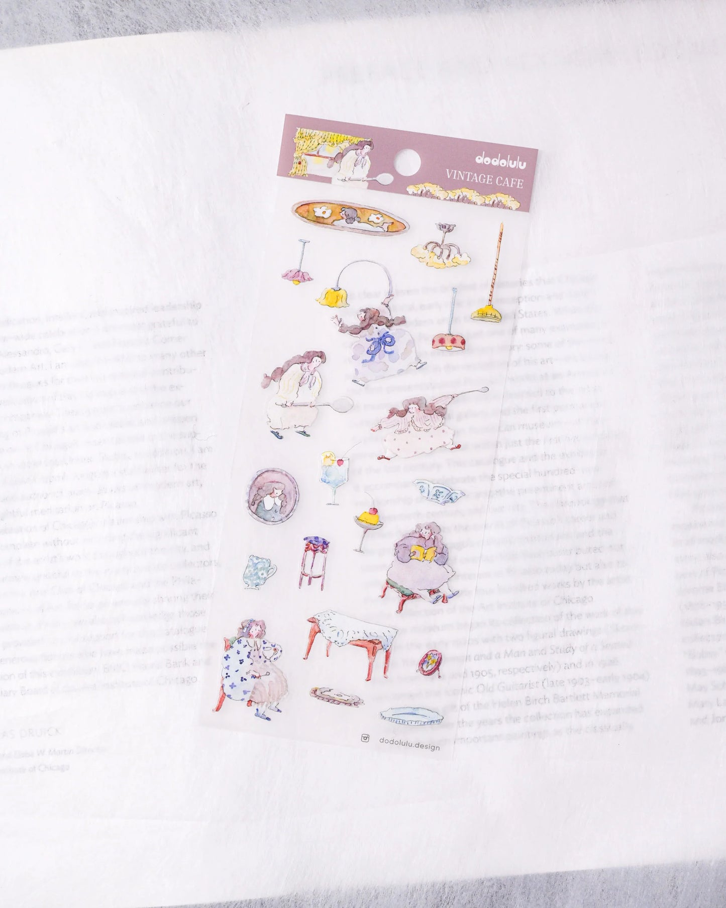 dodolulu - Matte Sticker Sheet - Vintage Cafe