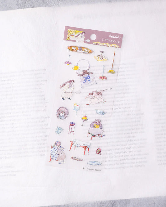 dodolulu - Matte Sticker Sheet - Vintage Cafe