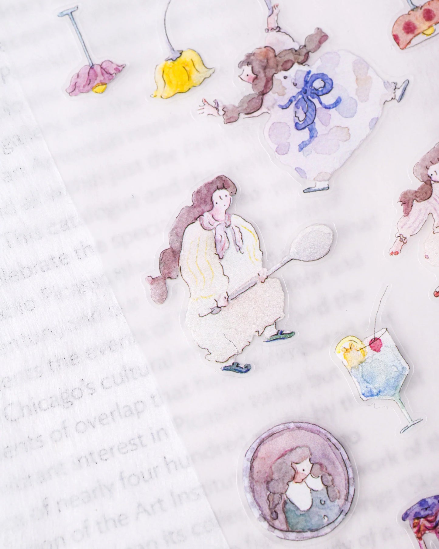 dodolulu - Matte Sticker Sheet - Vintage Cafe