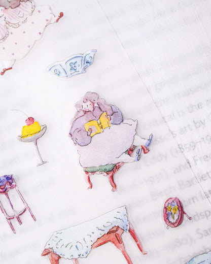 dodolulu - Matte Sticker Sheet - Vintage Cafe