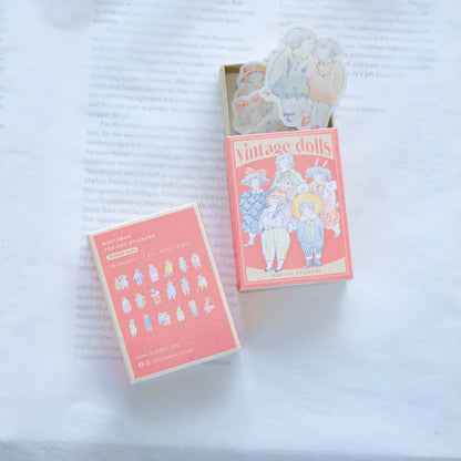dodolulu - Washi Flake Stickers - Matchbox Series - Vintage Dolls