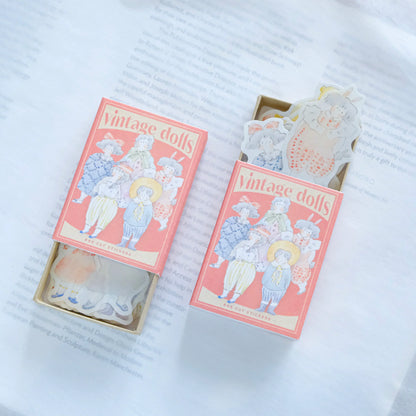 dodolulu - Washi Flake Stickers - Matchbox Series - Vintage Dolls