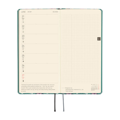 Hobonichi Techo 2027 Weeks  - Yumi Kitagishi: White Cat Wallpaper