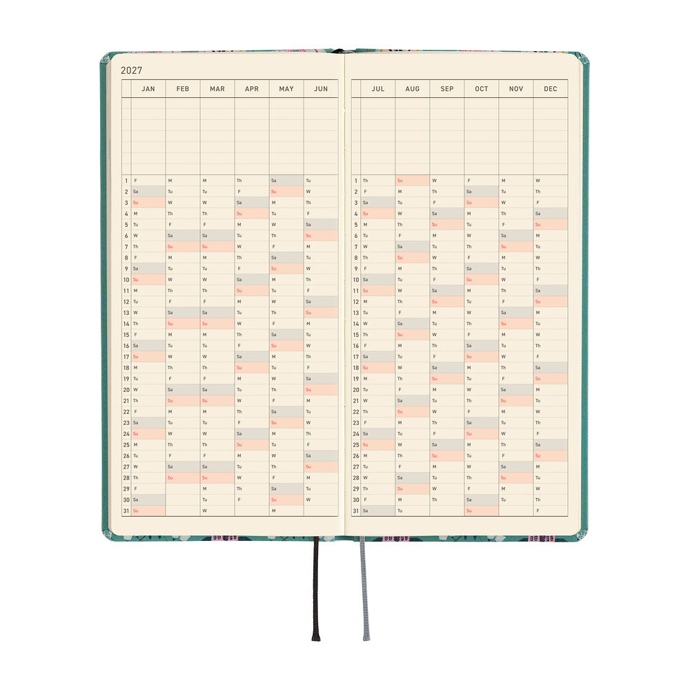 Hobonichi Techo 2027 Weeks  - Yumi Kitagishi: White Cat Wallpaper