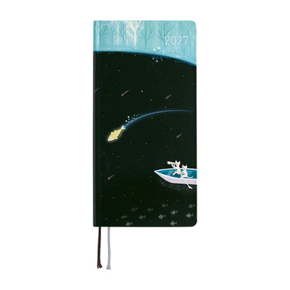 Hobonichi Techo 2027 Weeks - Hiroko Kubota: Meteor Shower in the Light Blue Forest