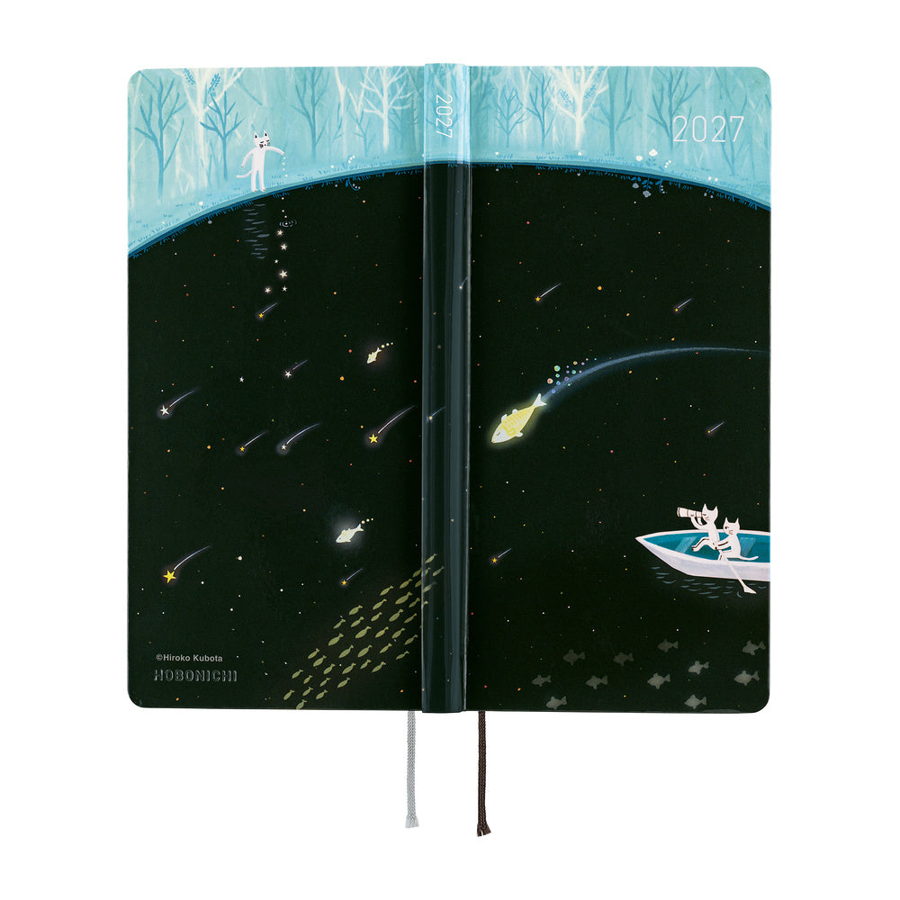 Hobonichi Techo 2027 Weeks - Hiroko Kubota: Meteor Shower in the Light Blue Forest