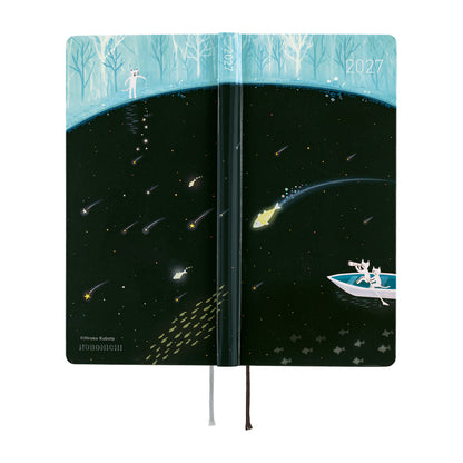 Hobonichi Techo 2027 Weeks - Hiroko Kubota: Meteor Shower in the Light Blue Forest