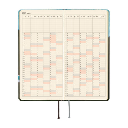 Hobonichi Techo 2027 Weeks - JPN Edition - Hiroko Kubota: Meteor Shower in the Light Blue Forest