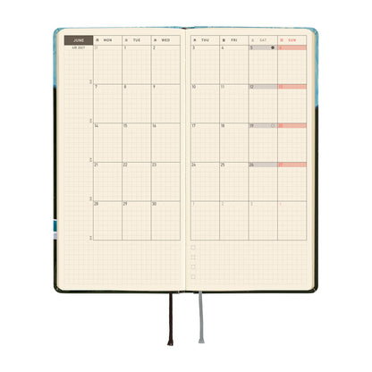 Hobonichi Techo 2027 Weeks - Hiroko Kubota: Meteor Shower in the Light Blue Forest