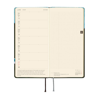 Hobonichi Techo 2027 Weeks - Hiroko Kubota: Meteor Shower in the Light Blue Forest