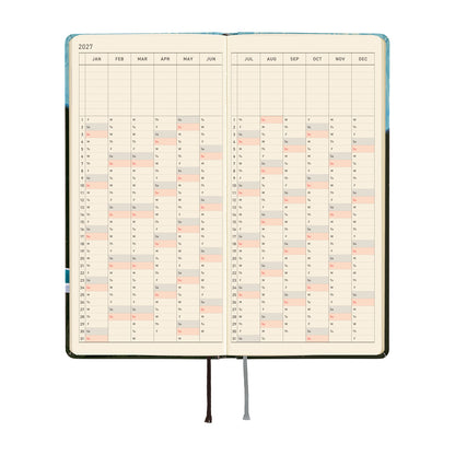 Hobonichi Techo 2027 Weeks - Hiroko Kubota: Meteor Shower in the Light Blue Forest