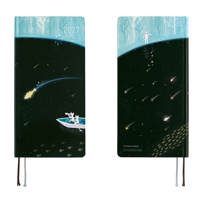 Hobonichi Techo 2027 Weeks - Hiroko Kubota: Meteor Shower in the Light Blue Forest