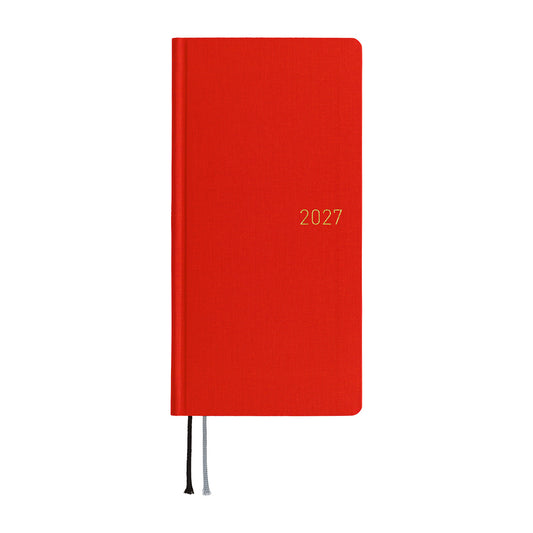 Hobonichi Techo 2027 Weeks - Colors: Poppy Red