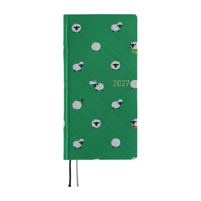 Hobonichi Techo 2027 Weeks MEGA - Bow & Tie: Sheep Sheep Sheep