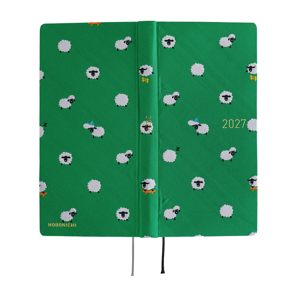 Hobonichi Techo 2027 Weeks MEGA - Bow & Tie: Sheep Sheep Sheep