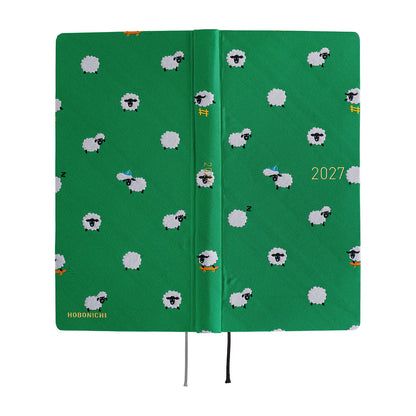 Hobonichi Techo 2027 Weeks MEGA - Bow & Tie: Sheep Sheep Sheep