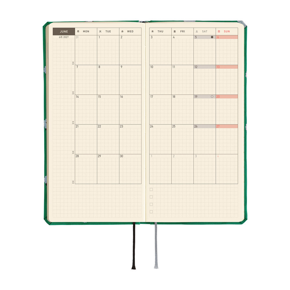 Hobonichi Techo 2027 Weeks MEGA - Bow & Tie: Sheep Sheep Sheep