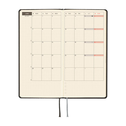 Hobonichi Techo 2027 Weeks - Paper Series: Black Argyle