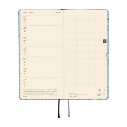 Hobonichi Techo 2027 Weeks - Shirt Fabric: Graph Plaid
