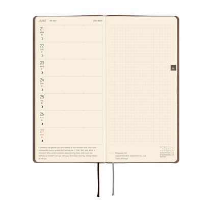 Hobonichi Techo 2027 Weeks - Smooth: Café au Lait
