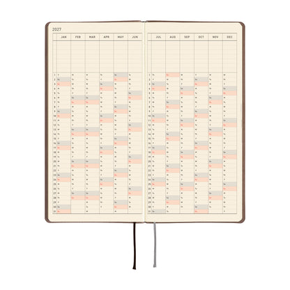 Hobonichi Techo 2027 Weeks - Smooth: Café au Lait