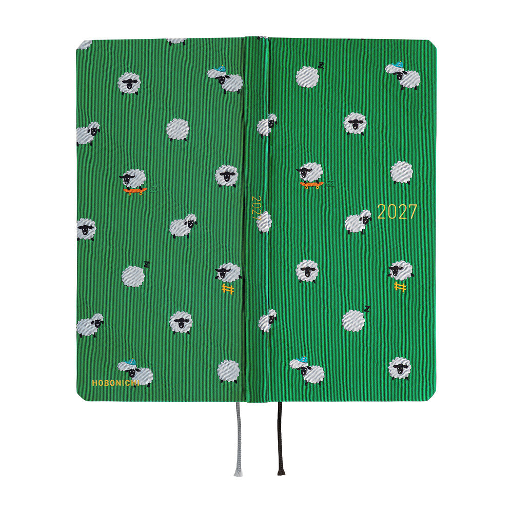 Hobonichi Techo 2027 Weeks - Bow & Tie: Sheep Sheep Sheep