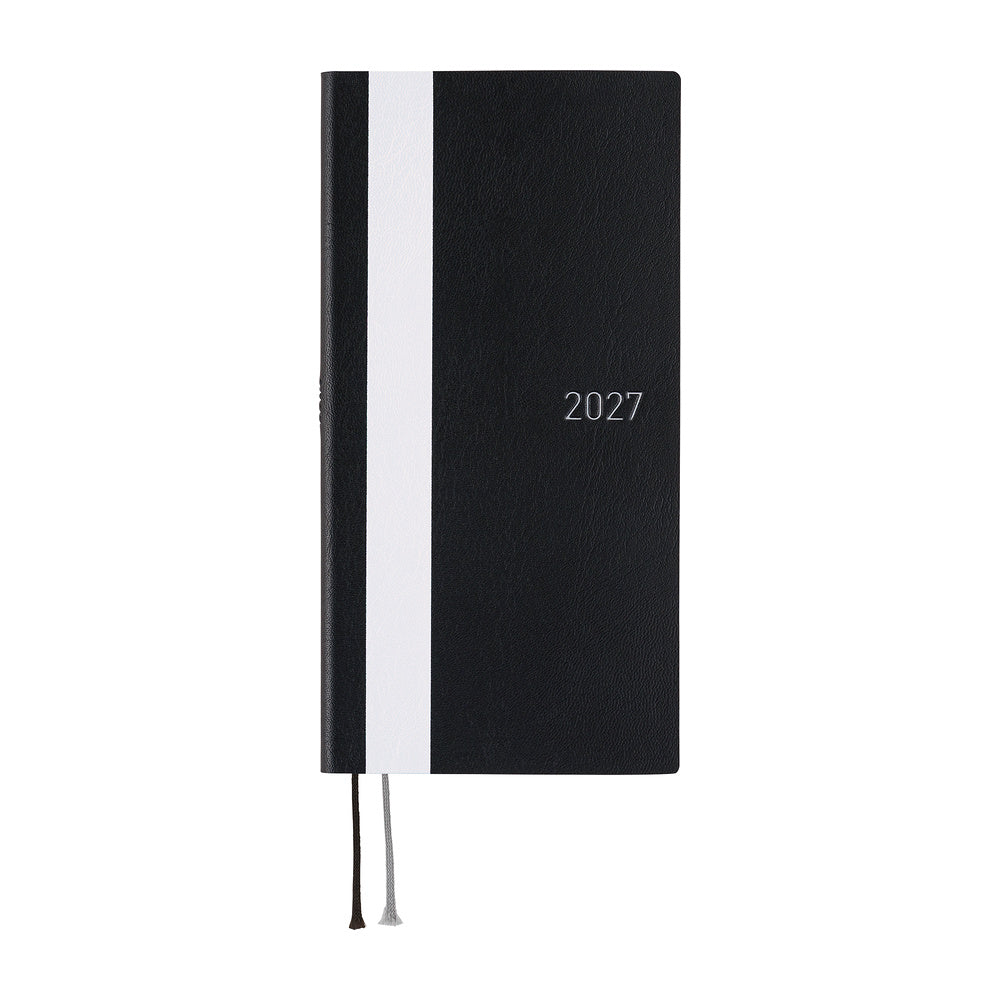 Hobonichi Techo 2027 Weeks - White Line: Black