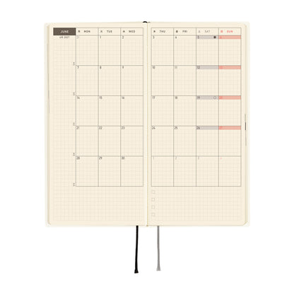 Hobonichi Techo 2027 Weeks - White Line: Ivory