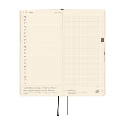Hobonichi Techo 2027 Weeks - White Line: Ivory