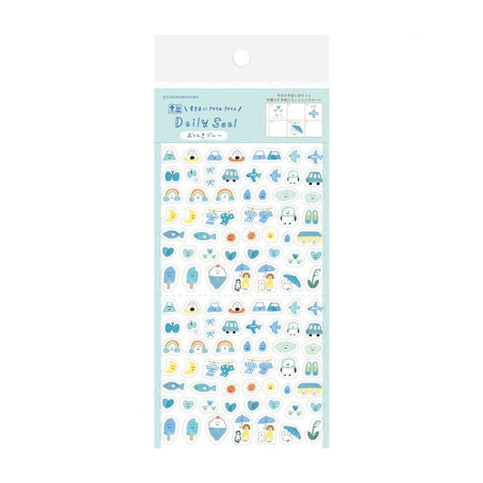 Furukawashiko Watashi-Biyori Daily Sticker - Weather Blue