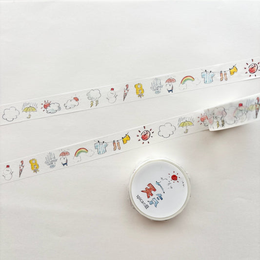 Spica Garden Washi Tape - muu-chan Series - Weather