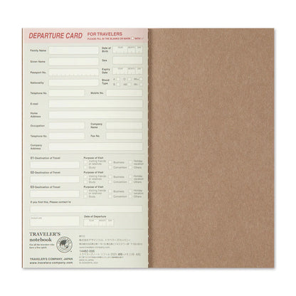 TRAVELER'S Regular Size Refill - 2026 Weekly + Memo