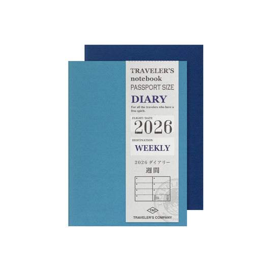 TRAVELER'S Passport Size Refill - 2026 Weekly