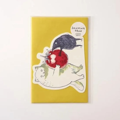 Dawning Crow - Die-Cut Card - We Share a Tiny Tomato