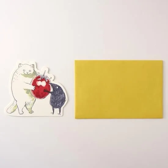 Dawning Crow - Die-Cut Card - We Share a Tiny Tomato
