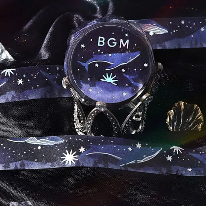 BGM Foil Washi Tape - Standard Life Series - Whale Going to the Starry Sea