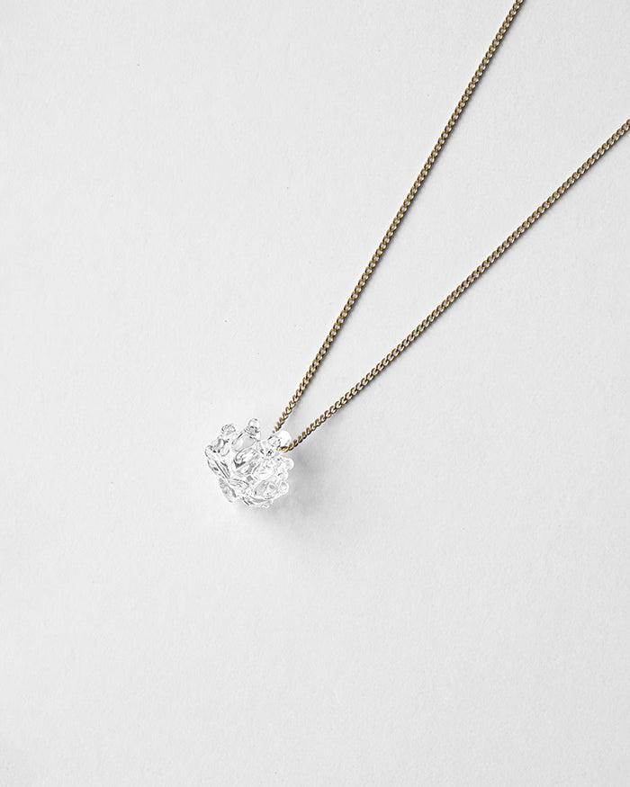 HARIO Lampwork Factory - Glass Necklace - White Clover Flower