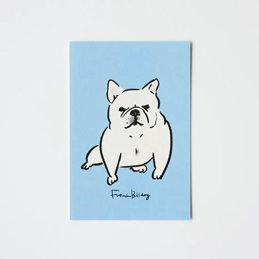 Seiko Sensei - Postcard - White French Bulldog