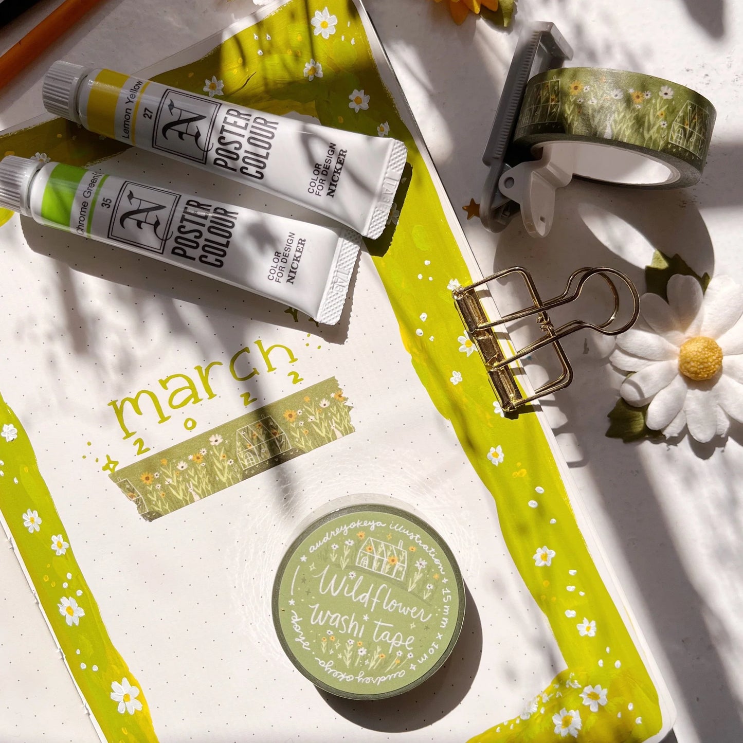 Okeya Stationery Co. - Washi Tape - Wildflower