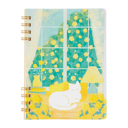 Maruai - SUU Vol. 1 - A6 Spiral Ring Notebook - Cat by the Window
