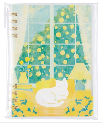 Maruai - SUU Vol. 1 - A6 Spiral Ring Notebook - Cat by the Window