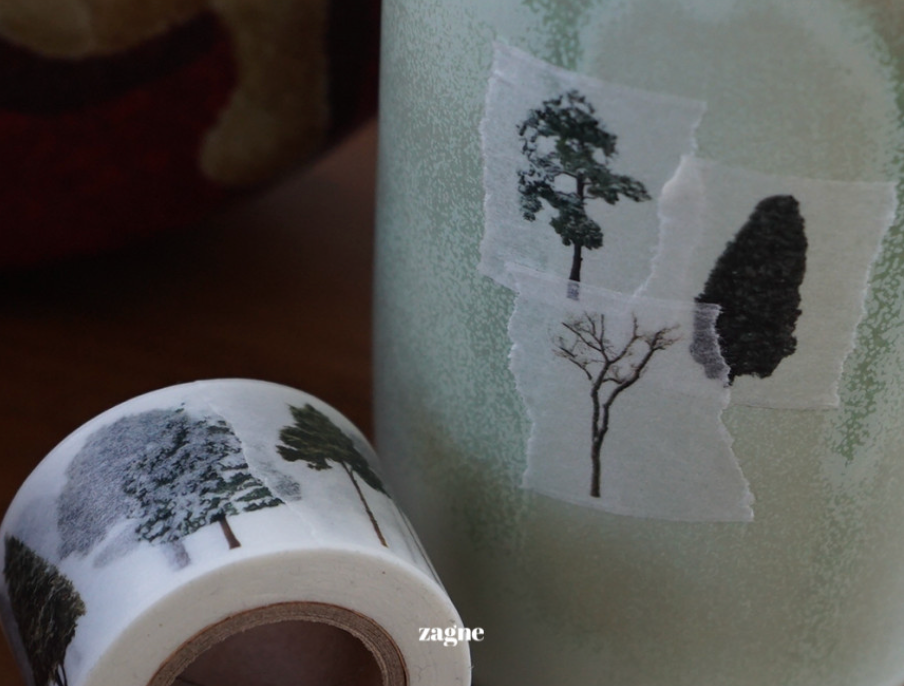 Zagne Korea Washi Tape - Winter Tree