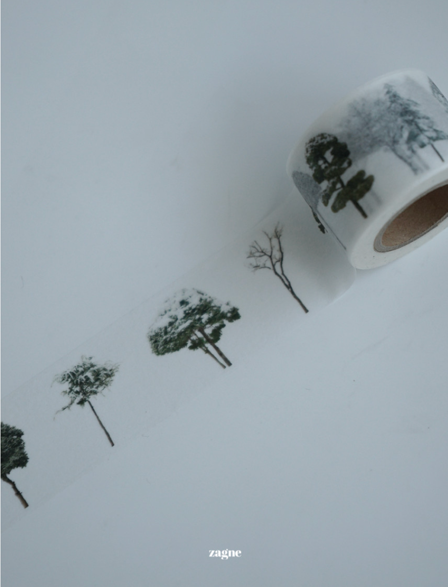 Zagne Korea Washi Tape - Winter Tree