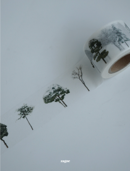 Zagne Korea Washi Tape - Winter Tree