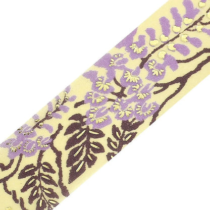 BGM Foil Washi Tape - Flower & Grass Series - Wisteria Flower